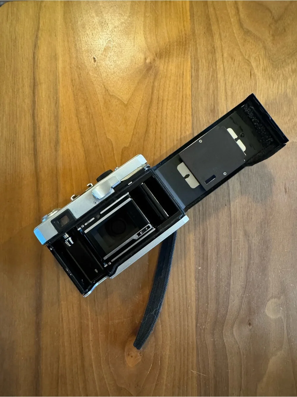 Olympus 35 RC Rangefinder Camera in Silver and Black